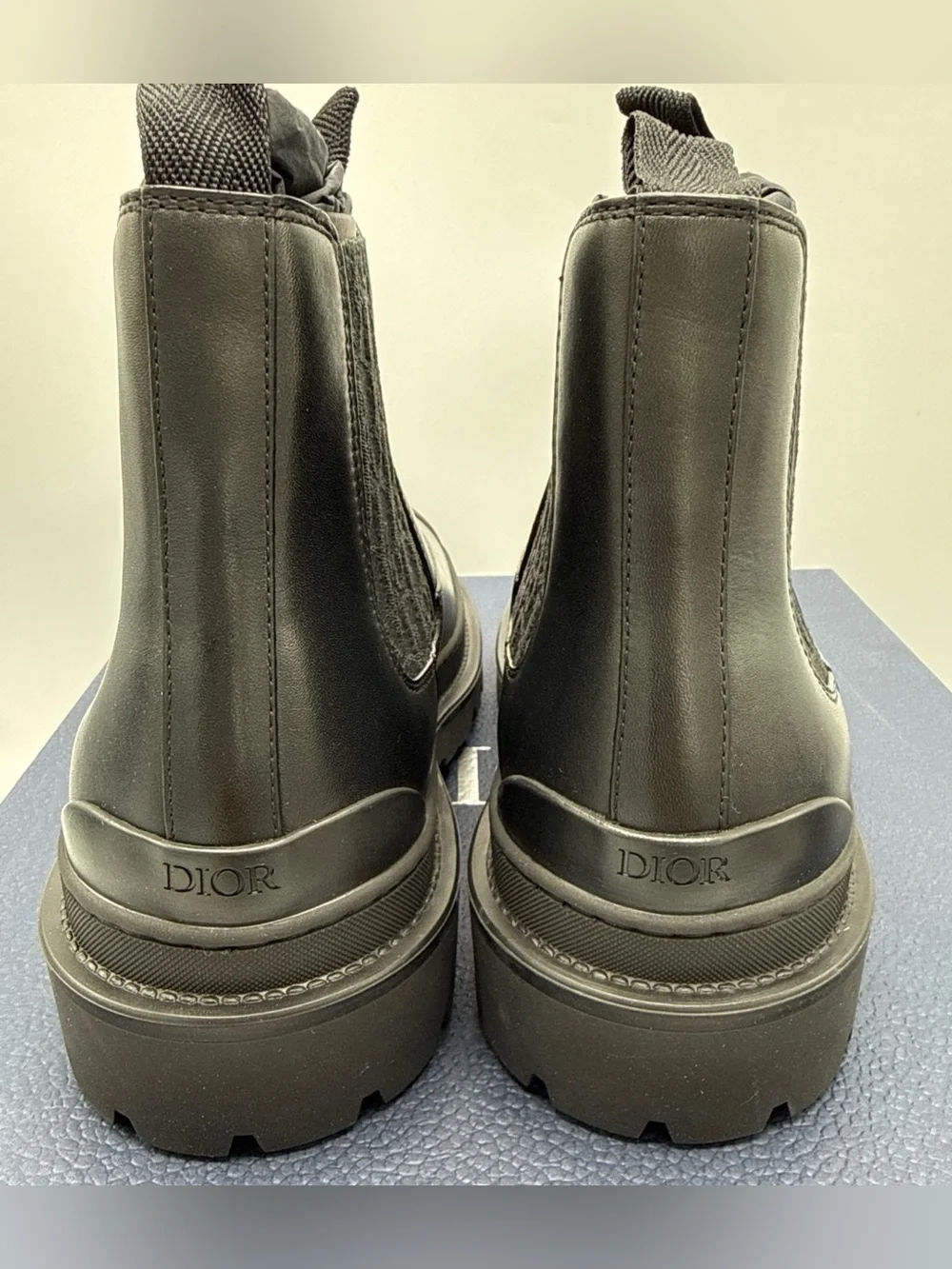 NWB Dior Explorer Chelsea Boot Black Black On Black  Dior Oblique Motif SIZE 40